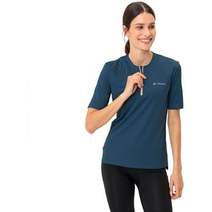 Vaude Tremalzo Q-zip Short Sleeve T-shirt Blauw 44 Vrouw
