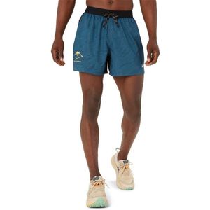 Asics Fujitrail All Over Print 5in Shorts Blauw S Man