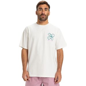 Quiksilver - Hw Outside Inside - T-shirt - Wit - Korte Mouwen