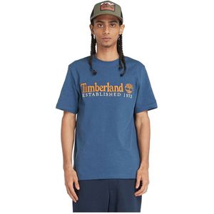 Timberland Established 1973 Embroidery Logo Short Sleeve T-shirt Blauw XL Man
