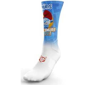 Otso We Smurf You! Long Socks Wit,Blauw EU 35-39 Man
