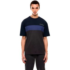 Ea7 Emporio Armani Train Athletic Colour Block T-shirt Met Korte Mouwen