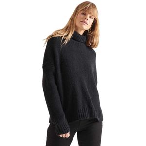 Superdry Studios Chunky Roll Neck Sweater Zwart XL Vrouw