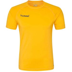 Hummel - HML First Performance Jersey - T-shirt - Zwart - 88% Polyester 12% Elastaan