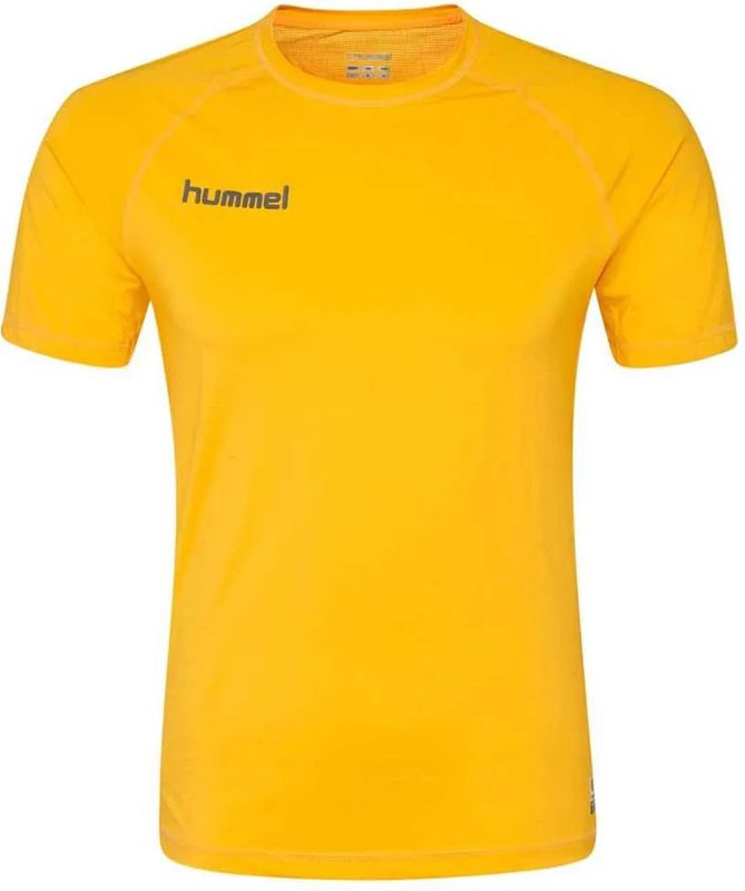 Hummel - HML First Performance Jersey - T-shirt - Zwart - 88% Polyester 12% Elastaan