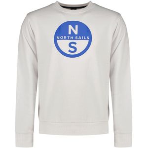 North Sails Basic Logo Crew Neck Sweater Wit XS Man