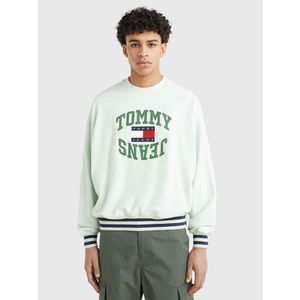 Tommy Jeans Boxy Arched Logo Sweatshirt Wit S Man