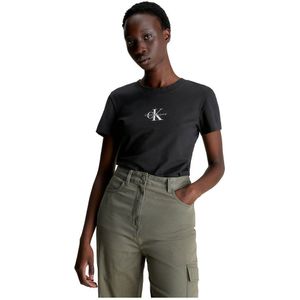 Calvin Klein Jeans Monologo T-shirt Met Korte Mouwen