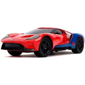 JADA TOYS 253226002 Marvel Spider-Man RC 2017 Ford GT 1:16 RC modelauto voor beginners Elektro Sportwagen