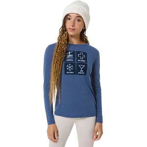 Super.natural - W SWISS LODGE LS - T-shirt - Lange Mouwen - Merinowol - Ademend