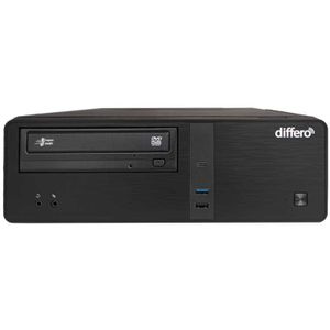 Differo - Desktop-PC - 16 GB - Zwart - 53 x 47 x 32 cm