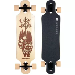 FunTomia Longboard – 3 Flexniveaus, Drop-through, ABEC-9 Lagers En T-tool Inbegrepen! 3 miniatura