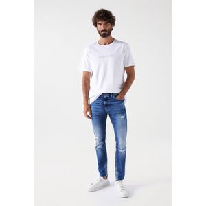 Salsa Jeans Pw Destroyed With Pocket Skinny Fit Jeans Blauw 32 Man