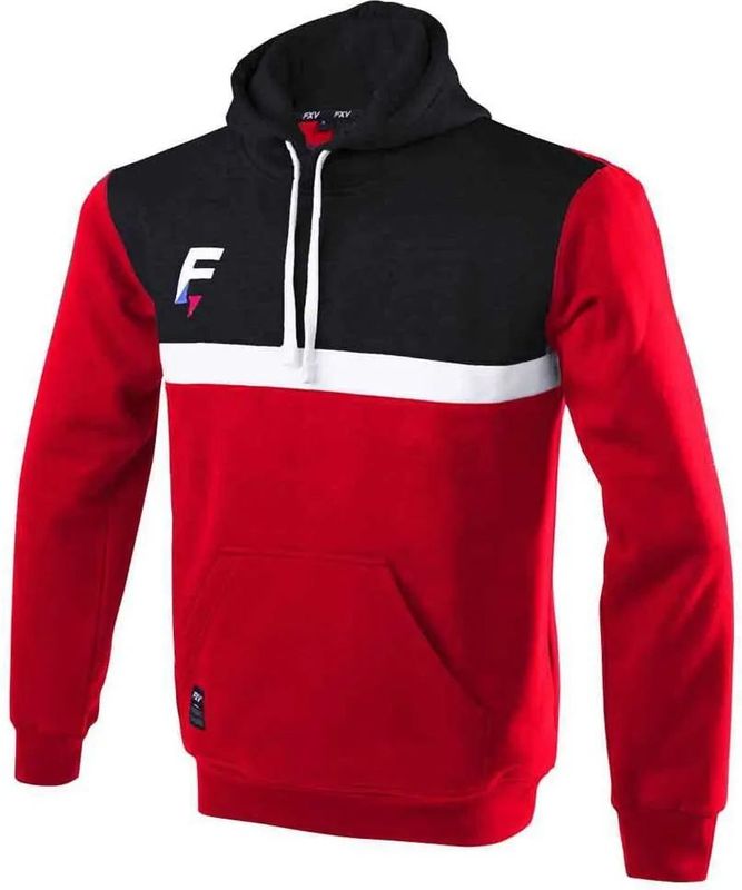 Force - XV Mediane - Sweatshirt - Rood/Zwart - Met Rits