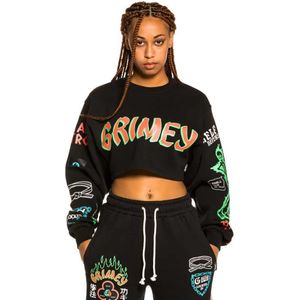 Grimey Destroy All Fear Sweatshirt Zwart S Vrouw
