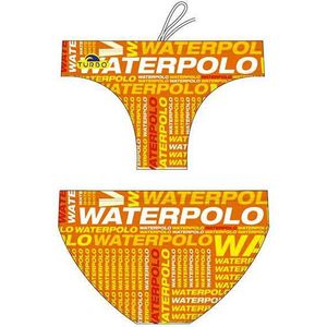 Turbo Text Swimming Brief Oranje M Man