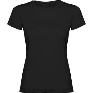 Kruskis Word Tennis Short Sleeve T-shirt Zwart L Vrouw