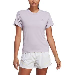 Adidas Run It Short Sleeve T-shirt Roze L Vrouw