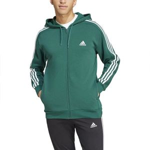 Adidas - Essentials Fleece 3 Stripes - Sweatshirt - Met Rits