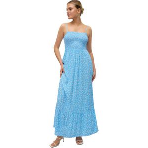 Vero Moda Easy Joy Smock Sleveless Long Dress Blauw XL Vrouw