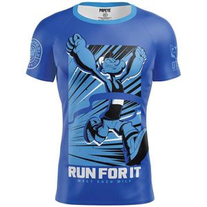 Otso Popeye Run For It Short Sleeve T-shirt Blauw XL Man