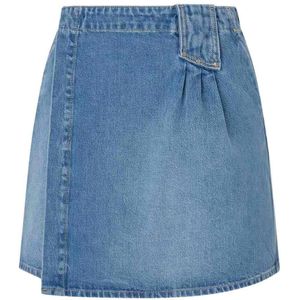 PJL - L D Sk Regular Rok - Katoen - Blauw