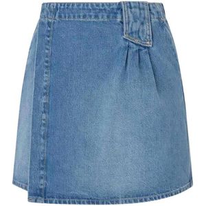 PJL - L D Sk Regular Rok - Katoen - Blauw