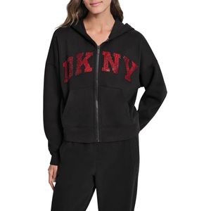 Dkny Rhinestone Lg Kga Sweatshirt Met Rits