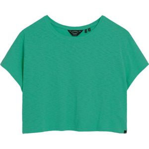 Superdry Slouchy Cropped Short Sleeve T-shirt Groen M Vrouw