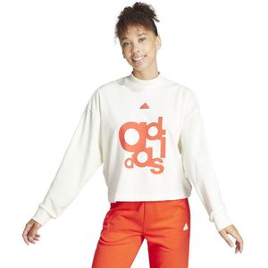 Adidas Brand Love Sweatshirt Wit L Vrouw