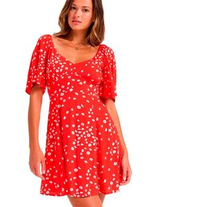 Roxy - Mercado - Korte Jurk - Viscose Crêpe - Mini-lengte - Losse Pasvorm