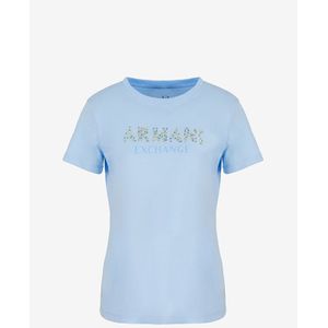 Armani Exchange 3dyt13_yj8qz Short Sleeve T-shirt Blauw S Vrouw