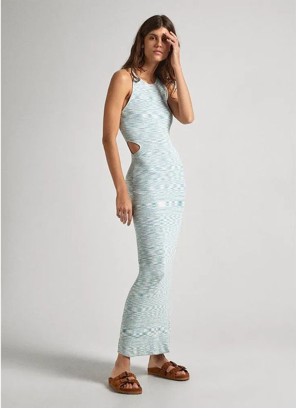 PEPE JEANS - Grizel - Jerseyjurk - Stempelprint - Mouwloos - Midi