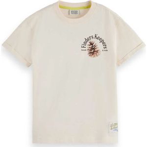 Scotch & Soda Loose Fit Front And Back Artwork T-shirt Met Korte Mouwen