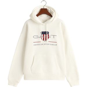 Gant Rel Archive Shield Hoodie Wit 2XL Vrouw