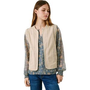 Pepe Jeans - PL4024344 - Vest - Beige - Casual - Katoen