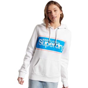 Superdry Core Logo Classic Sweatshirt Wit,Blauw S Vrouw