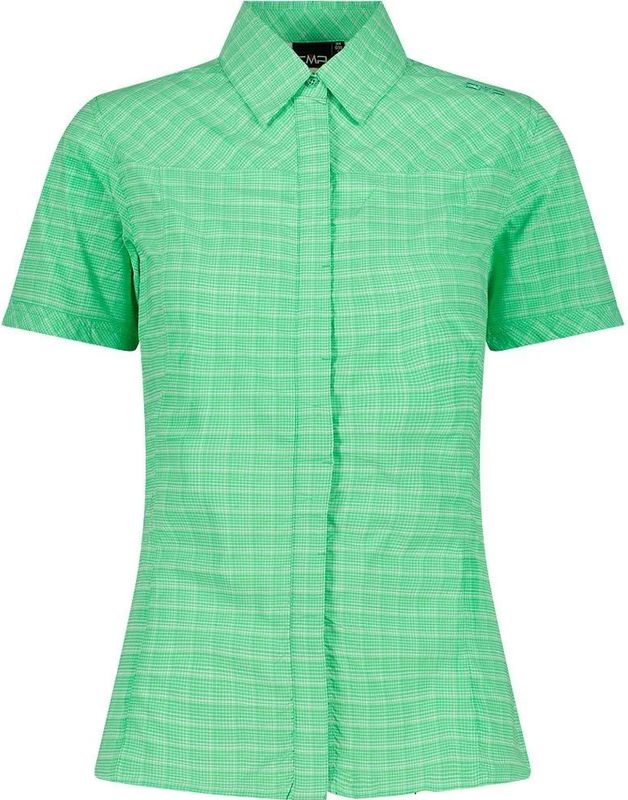 CMP - Geruit Damesoverhemd - Korte Mouwen - Stretch - Dry Function Technologie