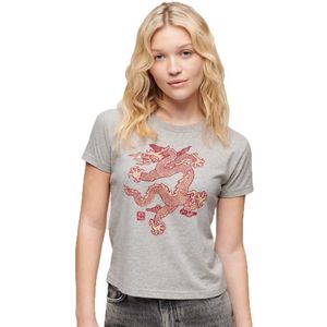 Superdry Dragon Slim T-shirt Met Korte Mouwen