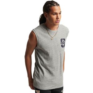 Superdry Vintage Athletic Vest T-shirt Grijs M Man