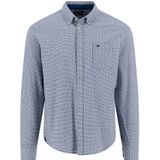 FYNCH-HATTON - Overhemd - Navy - Met Lange Mouwen - Geborduurd Logo