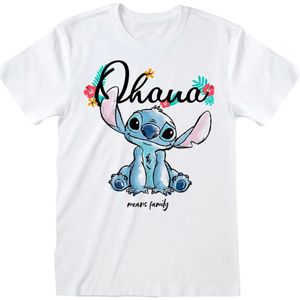 Lilo & Stitch - T-Shirt - Wit - 100% Katoen