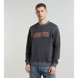 G-star Destroyed G Logo Washed Sweatshirt