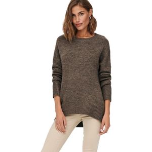 Only Nanjing Boat Neck Sweater Bruin L Vrouw