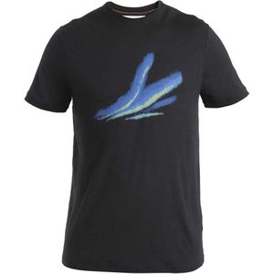 Icebreaker Merino 150 Tech Lite Iii Aurora Glow Short Sleeve T-shirt Zwart XL Man