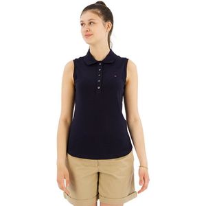 Tommy Hilfiger 1985 Slim Fit Short Sleeve Polo Wit S Vrouw