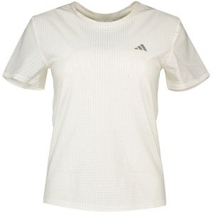 Adidas Fast Short Sleeve T-shirt Wit L Vrouw