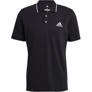Adidas Aeroready Essentials Pique Small Logo Short Sleeve Polo Zwart S / Regular Man