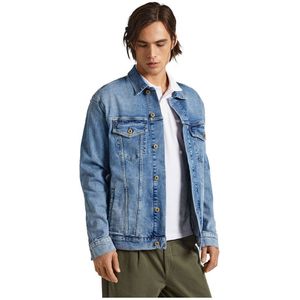 Pepe Jeans Relaxed Denim Jacket Blauw L Man