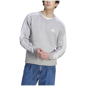 Adidas Essentials Fleece 3 Stripes Sweatshirt Grijs M / Regular Man